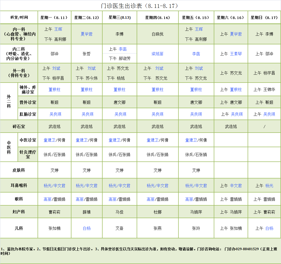 门诊医生出诊表8.11-8.17.png