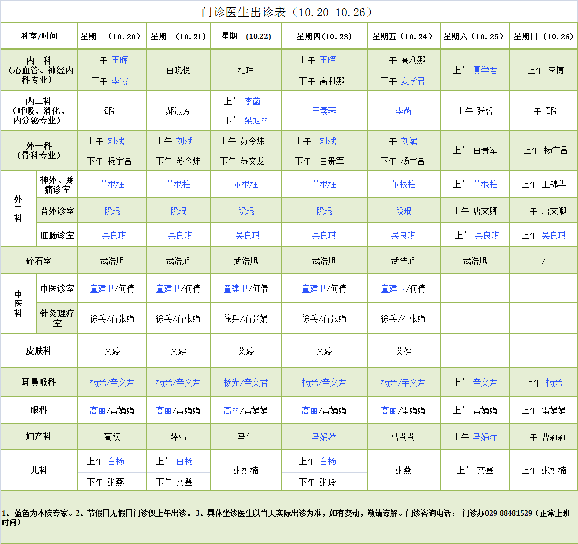 门诊医生出诊表10.20-10.26.png