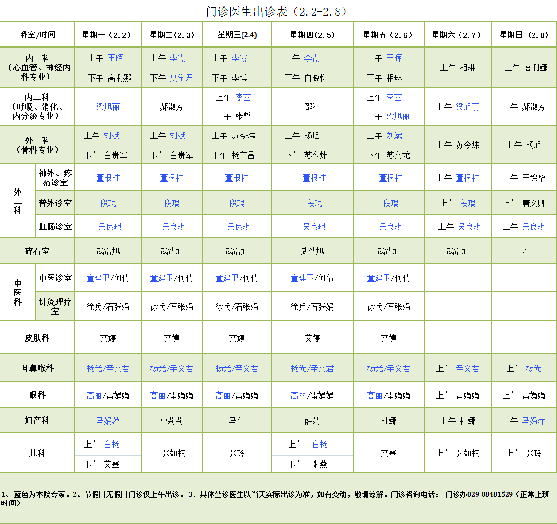 门诊医生出诊表2.2-2.8.png