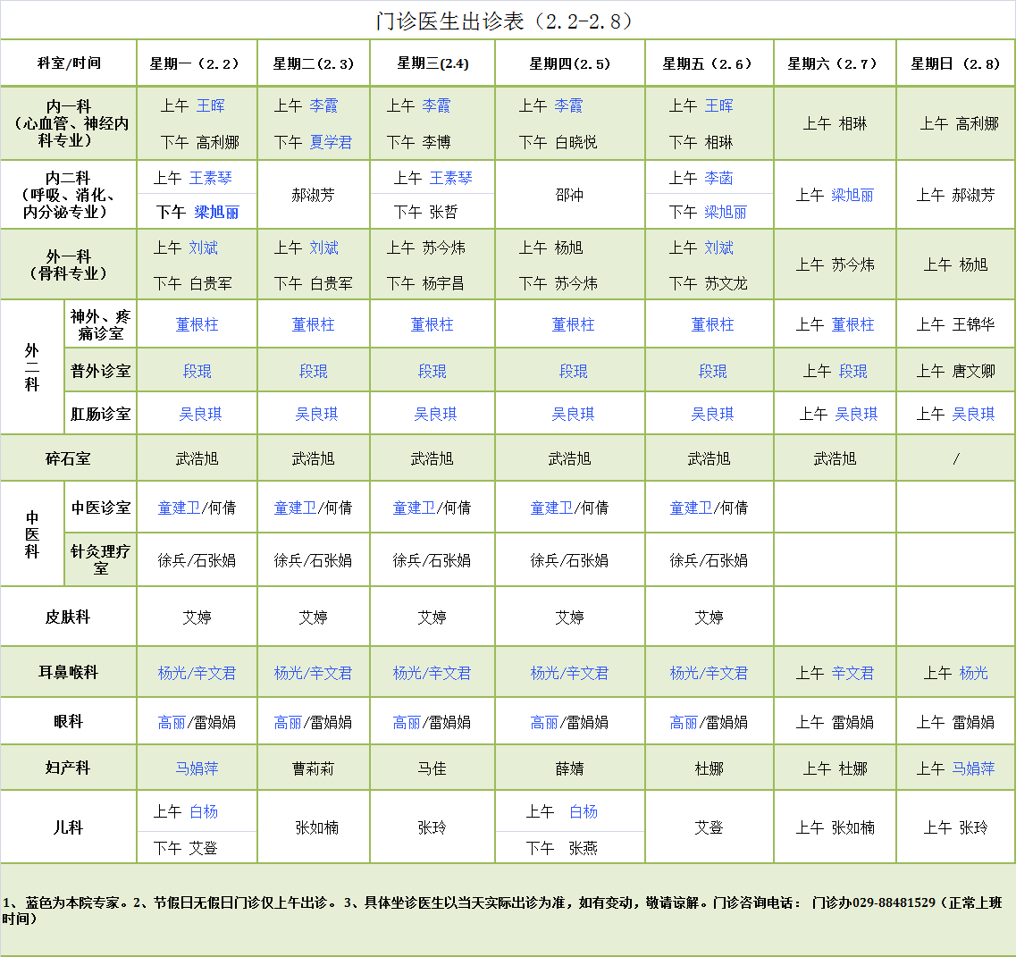 门诊医生出诊表2.2-2.8.png