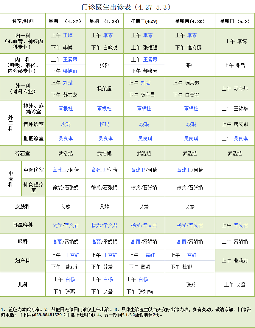 门诊医生出诊表4.27-5.3.png