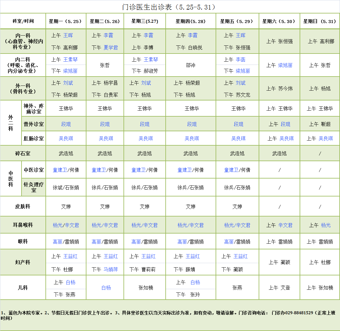门诊医生出诊表5.25-5.31.png