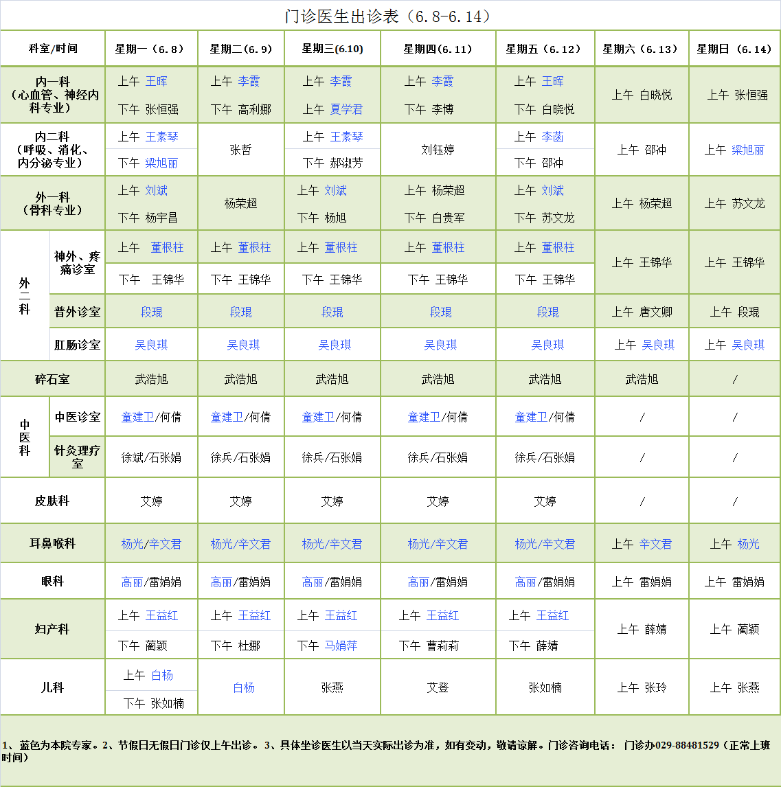 门诊医生出诊表6.8-6.14 (2).png